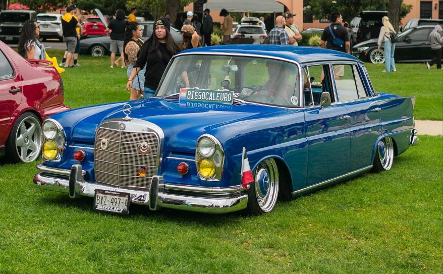Classic Car parked during the Big SoCal Euro